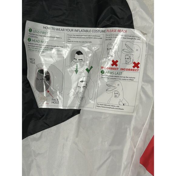 Morph Kids Astronaut w Soundchip Inflatable Costume 4AA Battaries Operate Tested - Picture 7 of 11